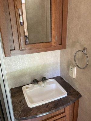 Sink next to shower