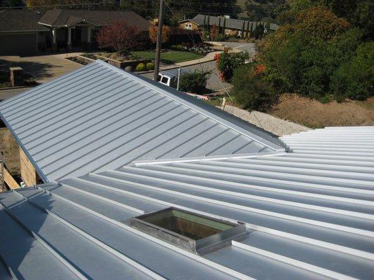 Vertical Panel Metal Roof- Galvalume