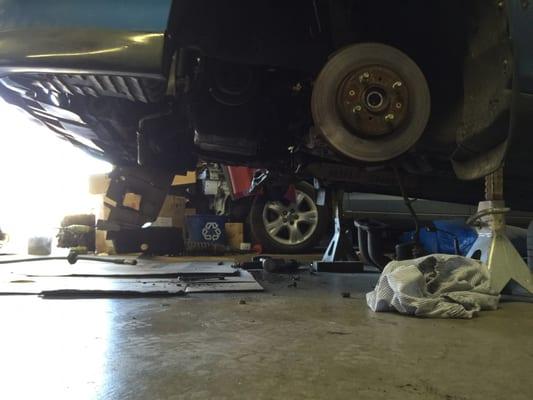 We also do brakes and rotors.