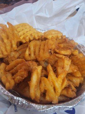 Waffle fries