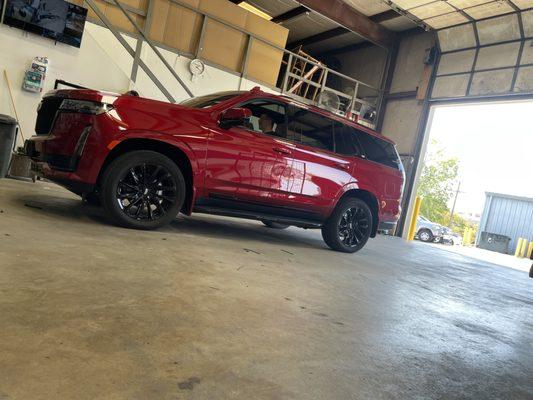 Beautiful 2024 Escalade we put a radar detector in