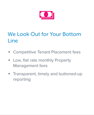 We Look Out for Your Bottom Line