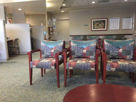 Waiting room at the imaging center