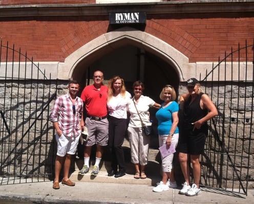 At the Backstage Door of the Ryman Auditorium