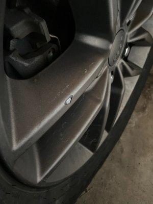 Chipped wheel