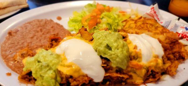 Chilangas- kind of like breakfast nachos