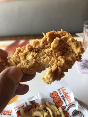 Tasty chicken strips.