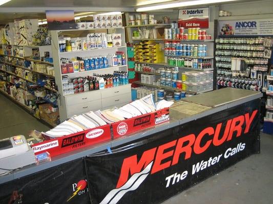 Our Ship Store offers parts and supplies, with the ability to order special items just for you.