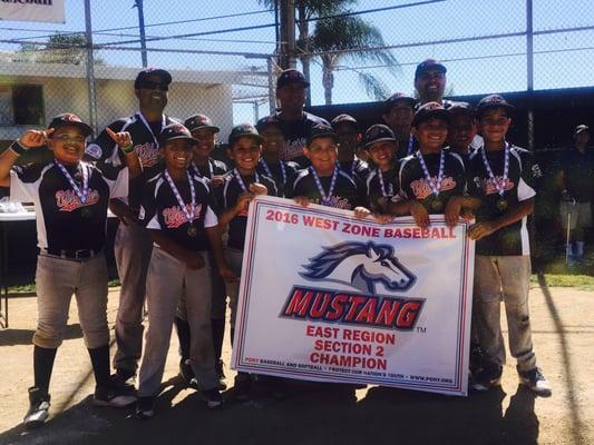 Whittier Pony 2016 Mustang Section Champions