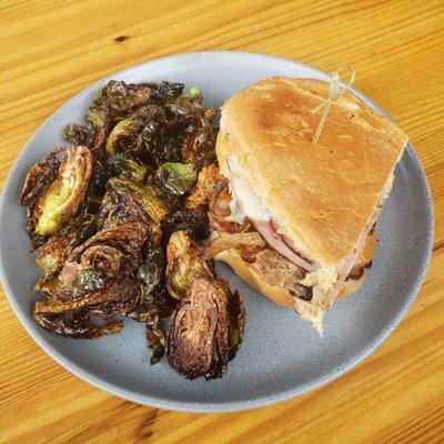 cubano & crispy brussel sprouts