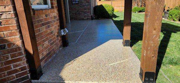 Polyurea patio coating