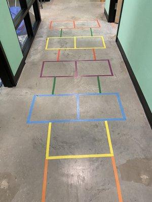 Interactive floors engage children's motor skills