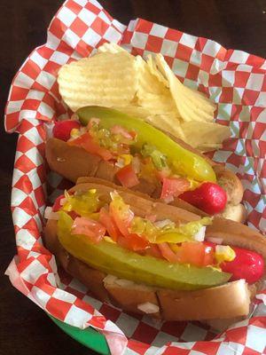 Chicago hotdogs.