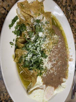 Chilaquiles delicious and spicy