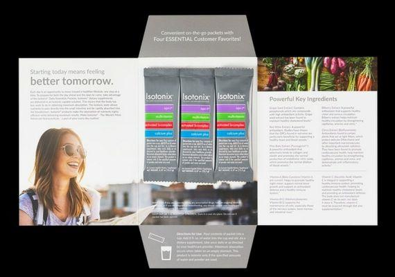 Sample pack from one of our products for health and wellness