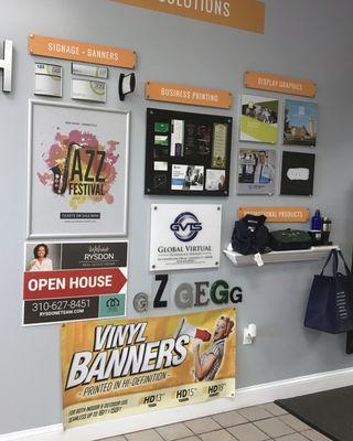 Full Variety of products and services we offer to business for their signage and promotional needs