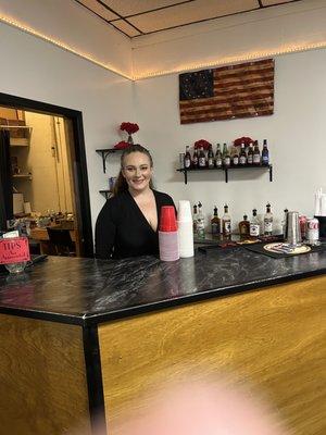 Friendly bar tender