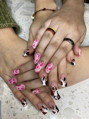 Cheetah Nails Arts