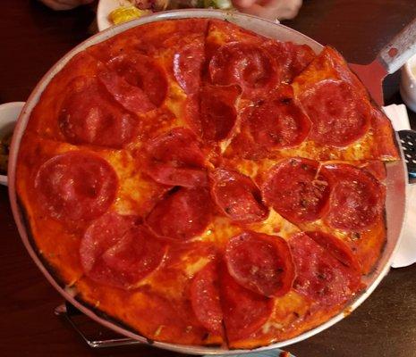 Medium pepperoni pizza