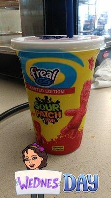 The new limited edition sour patch freal smoothie