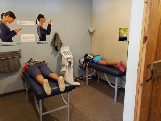 Our Muscle Stim Therapy Room