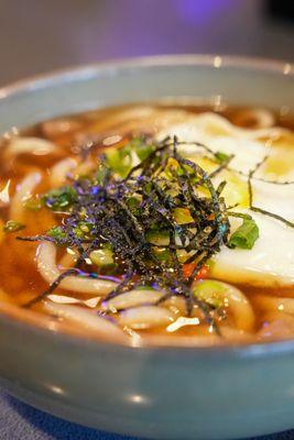 Cooler weather calls for an order of out Udon Noodle Soup.