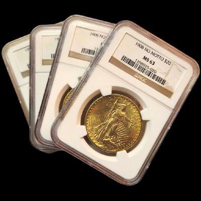 Beautiful $20 St. Gaudens gold coins!