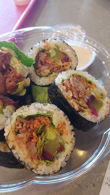 Spicy buldak chicken kimbap