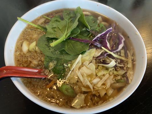 Veggie udon - nice broth