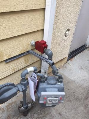 Earthquake gas shutoff Valve installs