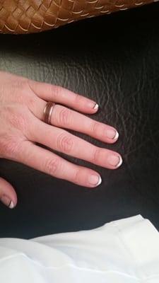 A modern update to a classic look! Love my nails!