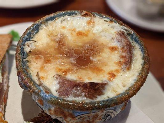 Cheesy french onion soup