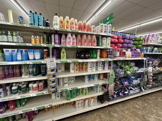 Shampoos, conditioners, and feminine hygiene products