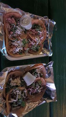 Chicken and Beef street tacos