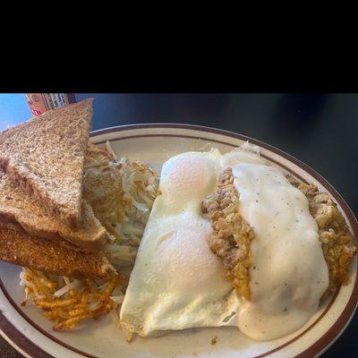 Chicken Fried Steak and eggs