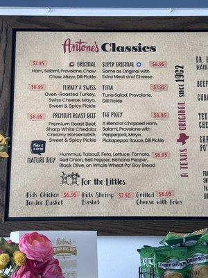 Menu - Classic