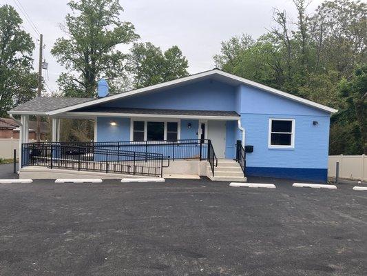 Construction is almost finished! New parking lot and paint of the building