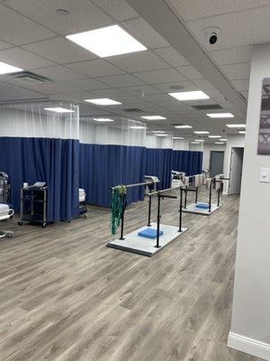 Physical Therapy private booth treatment tables