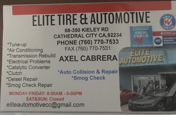 Elite Tire & Automotive