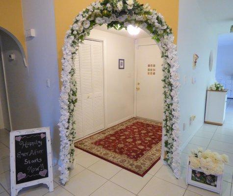 Indoor elopement services with up to 4 guests