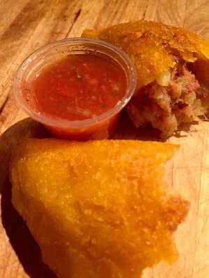 The best empanada !!!! The "ají" could be a little more spicy