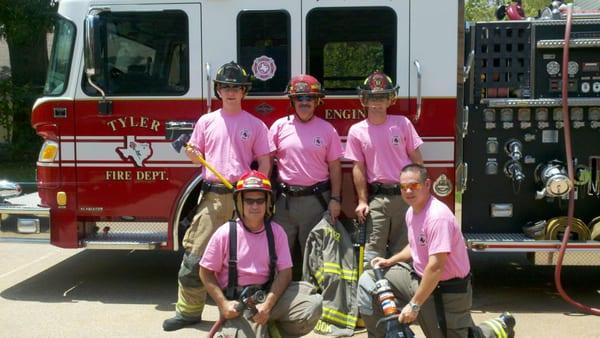 Looking everywhere for pink US union made shirts for Race for the Cure? No Sweat! We carry pink shirts as a stock item, no special order!