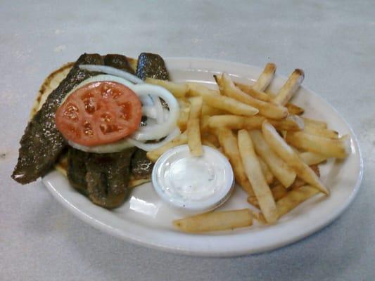 Gyro Fries and the best gyro sauce you will ever taste