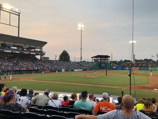 Great view!! Grasshopper stadium first base.