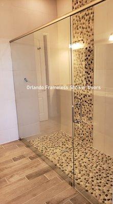 Custom Header Shower Enclosure