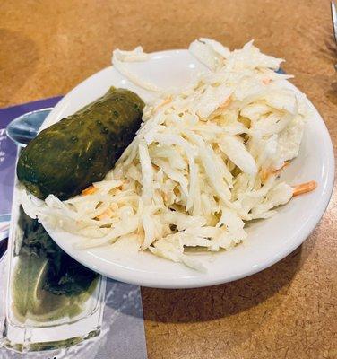 Coke slaw and pickle