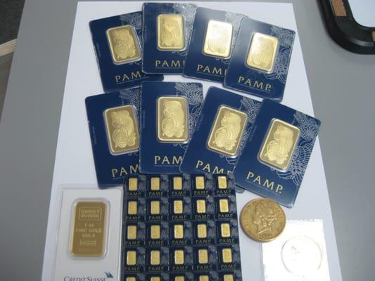 GOLD Coins and Bars for sale or wanted to BUY