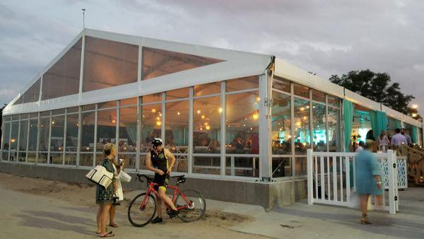 North Ave Beach Shore Club Tent by Big Tent Events