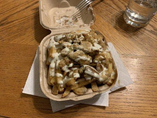 Junior grilled chicken fries + ranch dressing, as delivered via Uber Eats.  Build Your Own