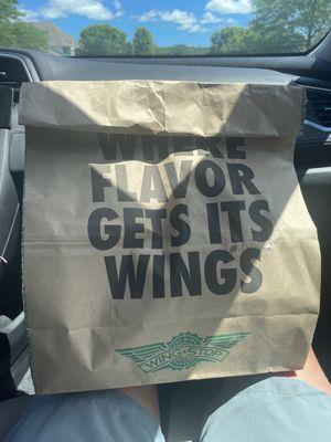 wing stop bag